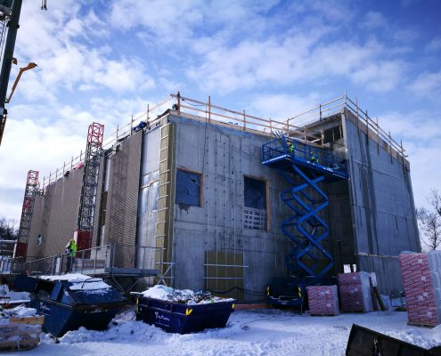 Wall insulation work, Tronso Norway